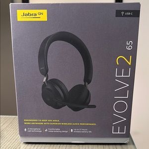 Jabra BRAND NEW IN BOX Evolve2 65 Wireless Headphones - Black